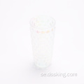 500 ml Ny designnitform Rhomboid mönster stil vattenflaska återanvändbar plastkopp